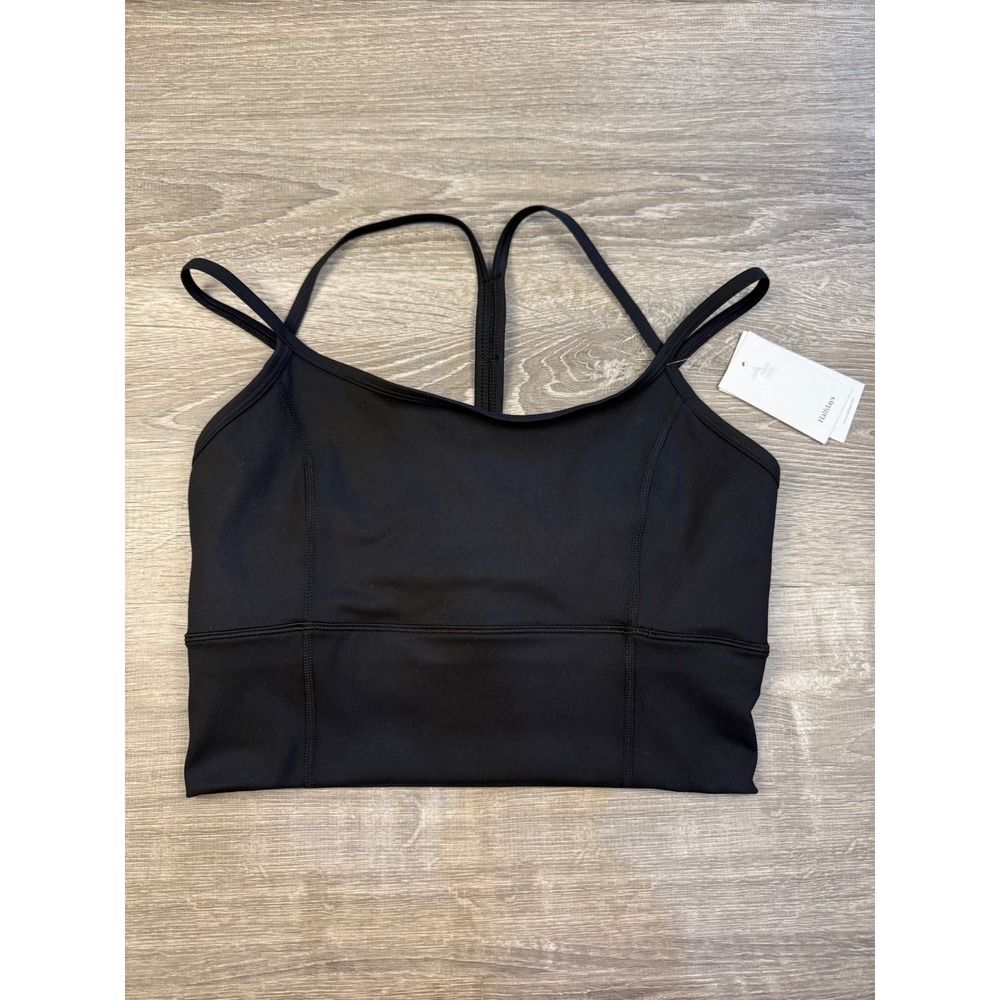 Halfdays Hattie Crop Top Black Women Small NWT